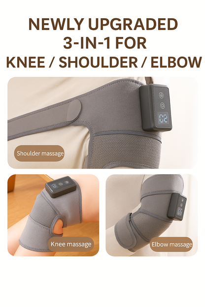 Knee Massager With Electric Vibration, Knee And Shoulder Support