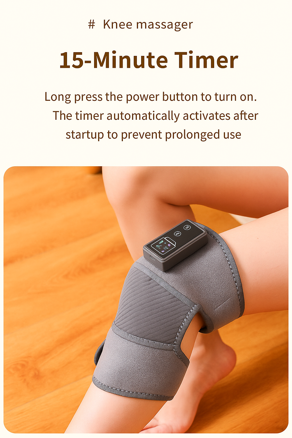 Knee Massager With Electric Vibration, Knee And Shoulder Support